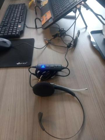 Headset Usb Voip Htu-310 Top Use Tubo De Voz Flexível - Foto 2