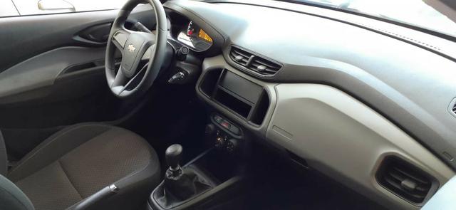 Prisma Joy 1.0 Cinza 2019 / completo - com ou sem entrada - flex+gnv - Foto 8