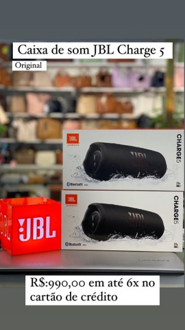 Caixa de Som Portátil JBL Charge 5 - À prova D`Água - Bluetooth - 30W - Foto 2