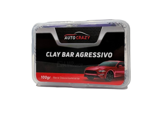 Clay Bar Barra Limpadora Agressiva Auto Crazy 100g