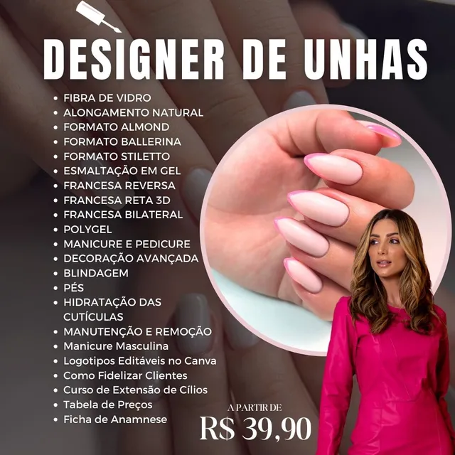 Ficha Anamnese Alongamento Unhas - Nail Desinger 100Folhas