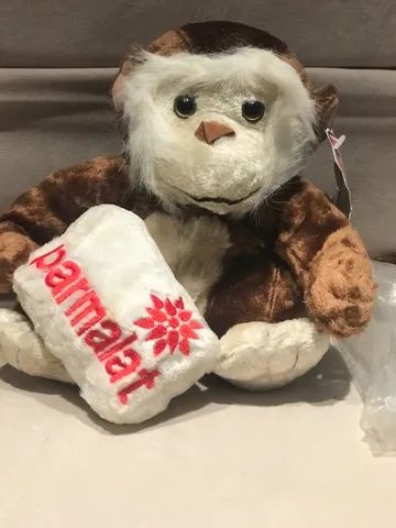 Macaco pelúcia coleção mamiferos parmalat NOVO