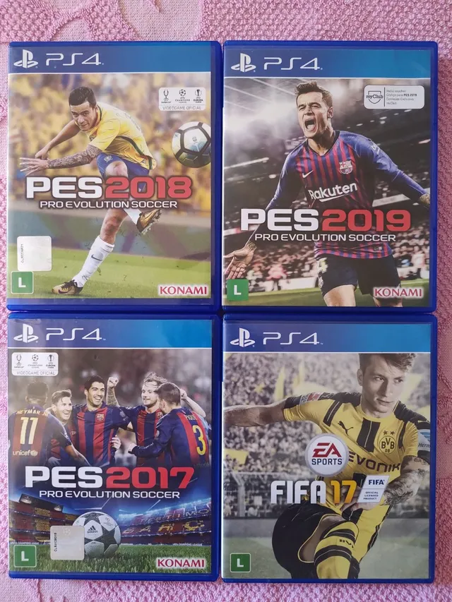 Jogo Pro Evolution Soccer 2017 Pes 17 Playstation 4 Ps4 Mídia Física  Futebol Usado