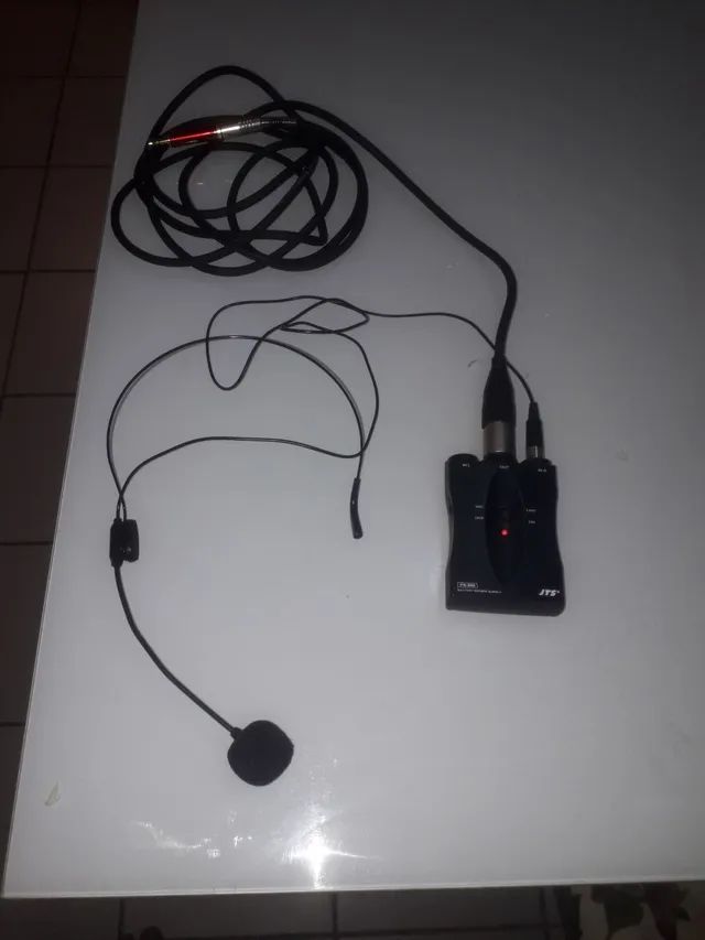 Microfone headset com jts 500, alimentador fantasma,  com cabo para caixa ou mesa.. - Foto 2