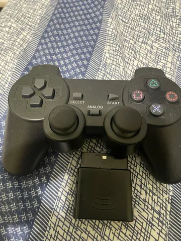 video game ps2 com controle sem fio