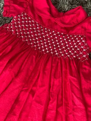 Vestido infantil Vermelho - Foto 4