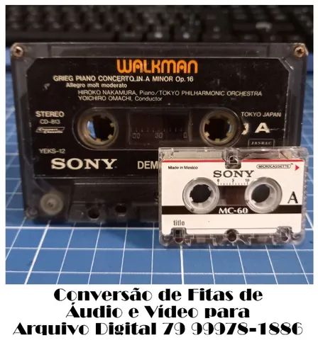 Fita Cassette, K7 e Microcassette para MP3