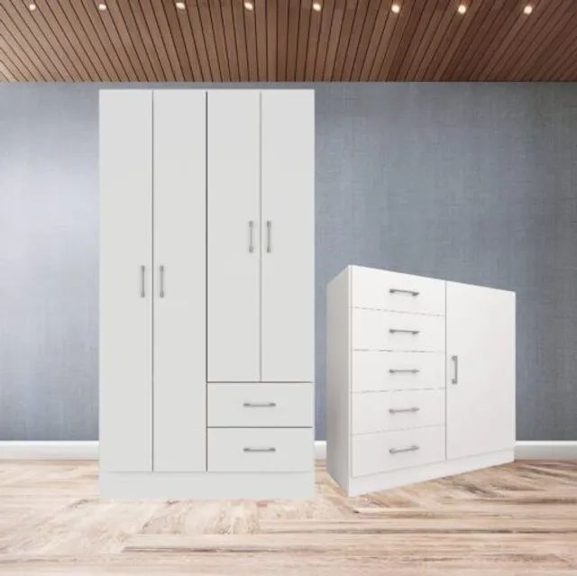 Guarda-Roupa 4 Portas  + cômoda !! Tt1526