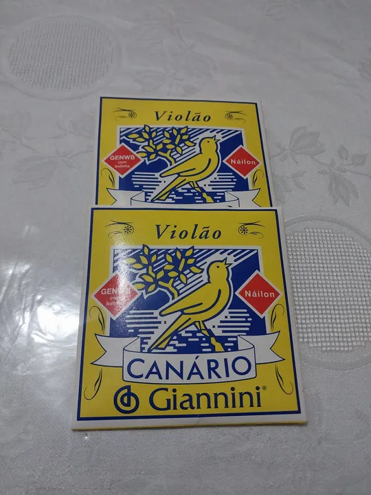 Jogo de Cordas Nylon para Violão Giannini Canário c/ bolinhas