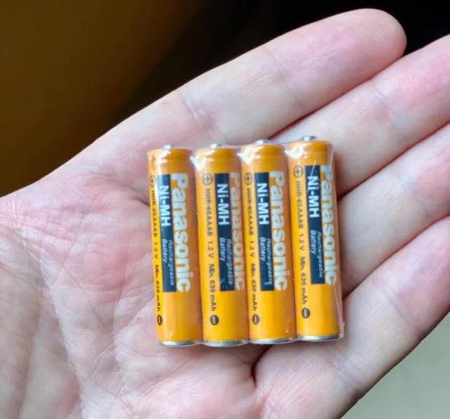 4 Pilhas Aaa Panasonic 1.2v 630 Mah Recarregaveis - Lacrada -Pta Entrega-temos quantidade - Foto 3