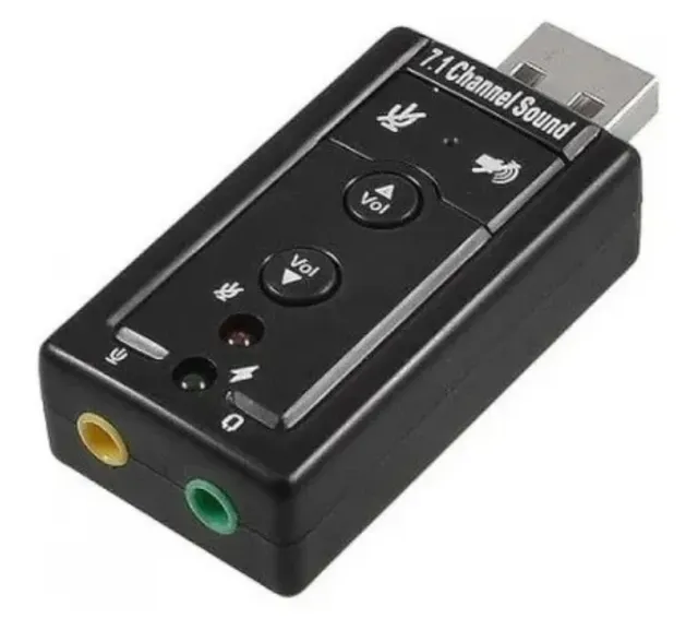 Placa De Som Usb 7.1 Exbom