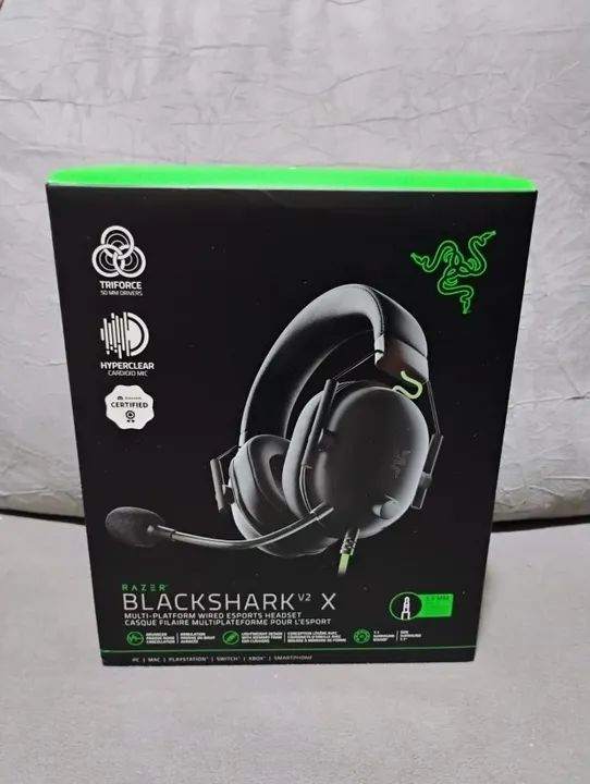 Caixa vazia Headset Gamer Razer BlackShark V2 Special Edition - Leia a descrição