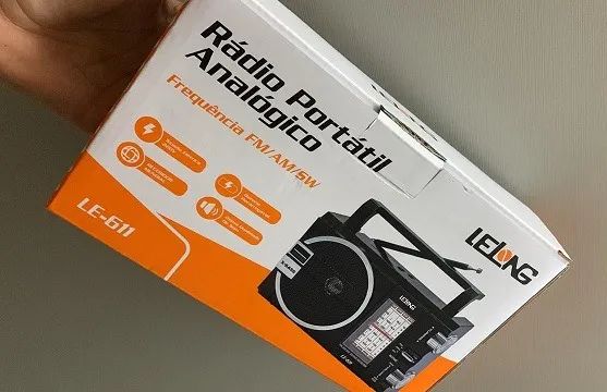Rádio Portátil Analógico bluetooth Com Três Faixas AM, FM e SW - LE-611 - Foto 3