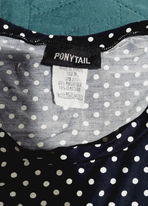 JERSEY TAMANHO M PONYTAIL  FPS30 PRETO COM POÁ E ROSA - Foto 5