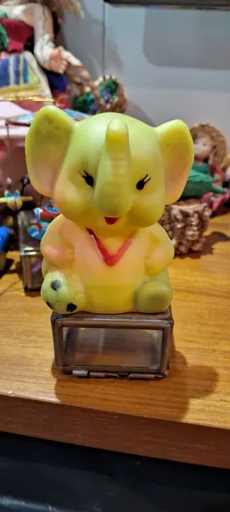 2 Antigos Elefantes de brinquedo antigo - Foto 4