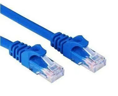 20M Cabo de Rede Azul completo cat5 Rj45 clipado completo  - Foto 2