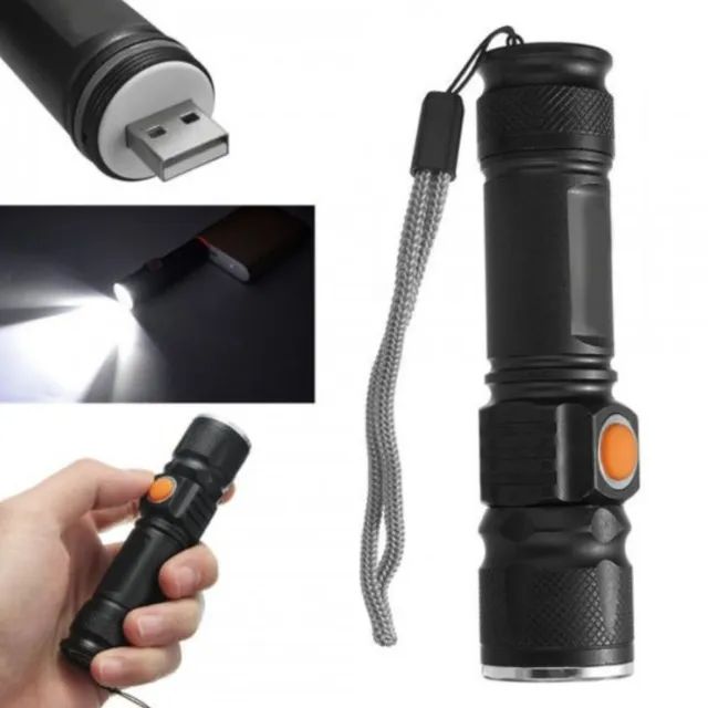 Lanterna de led recarregável USB - Foto 4