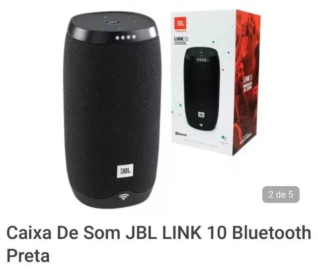 Caixa De Som JBL LINK 10 Bluetooth Preta