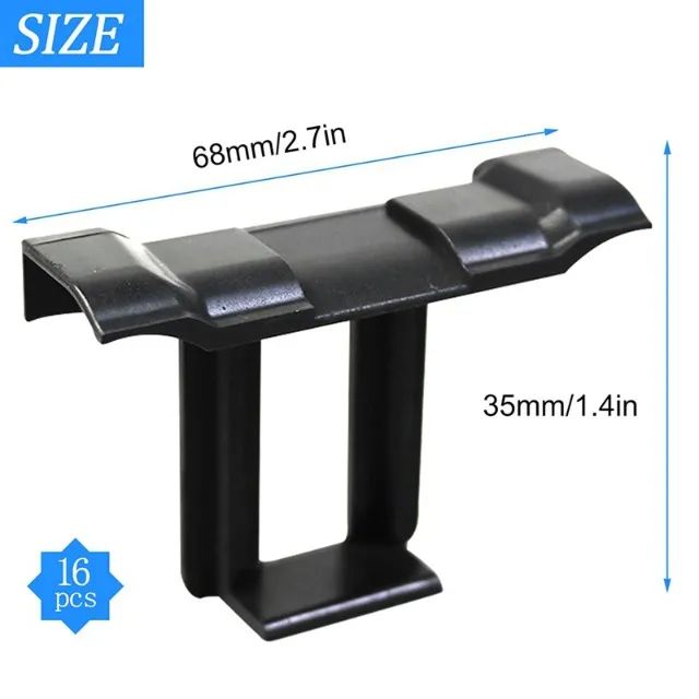  16pcs Painel Solar Clipes De Drenagem De Água Módulos 35mm Fotovoltaico - Foto 4