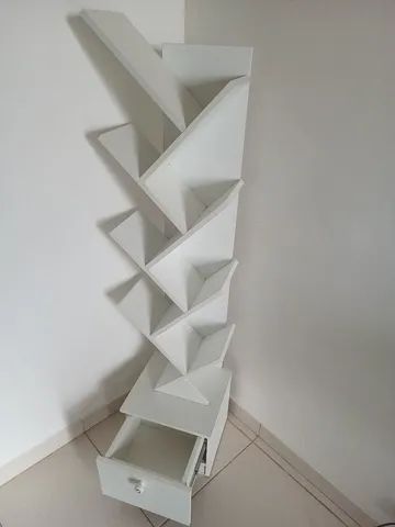 Sapateira/Livreiro em MDF branco