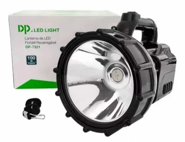 100w Lanterna de Led Recarregável Portátil camping roça mata - Foto 3