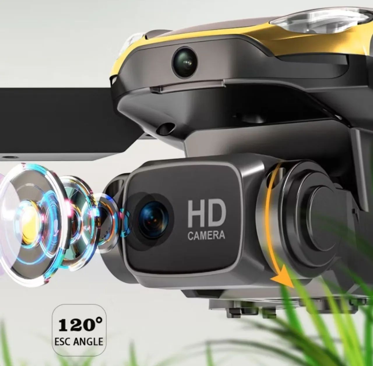 Drone M8 RC, câmera dupla HD de 8k, drone aéreo quadcopter fpv - Foto 5