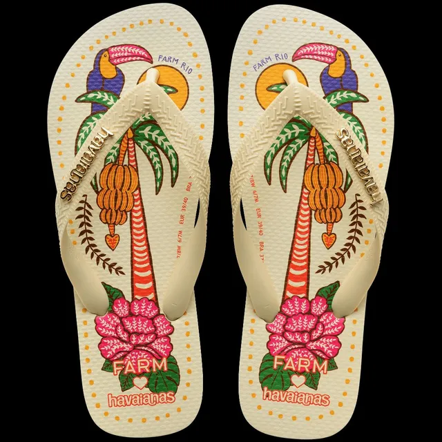 chinelo havaianas farm nascer de verão (escolha o tamanho)
