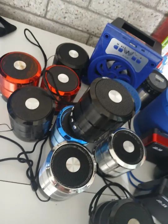 Kit de Caixas de Som Bluetooth Portáteis