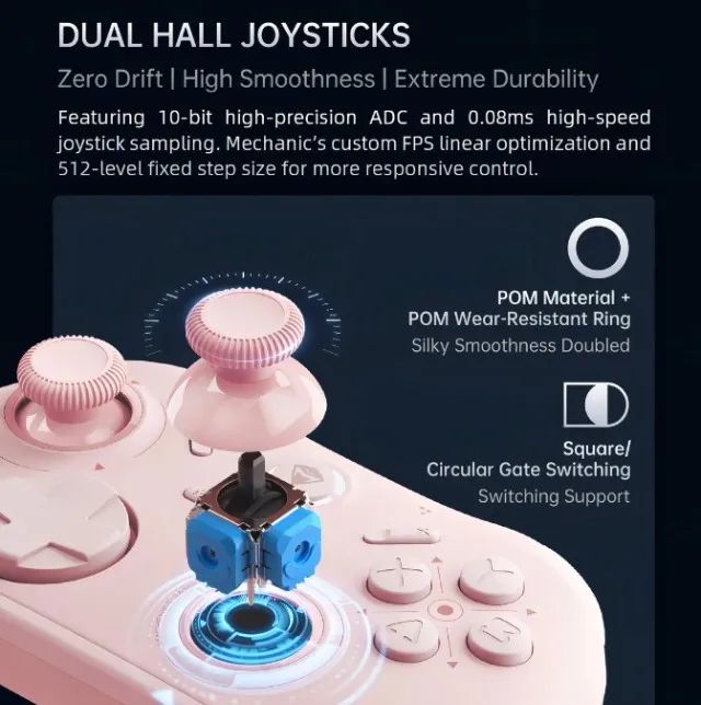 Controle Joystick Machenike G1 - Sem Fio - Pc/Switch/Android - Preto - Foto 4