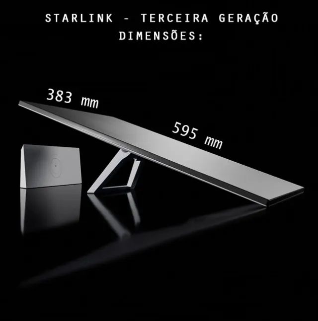 STARLINK - V4 - GERAÇÃO  3 - Internet via satélite - Alta velocidade - Foto 3