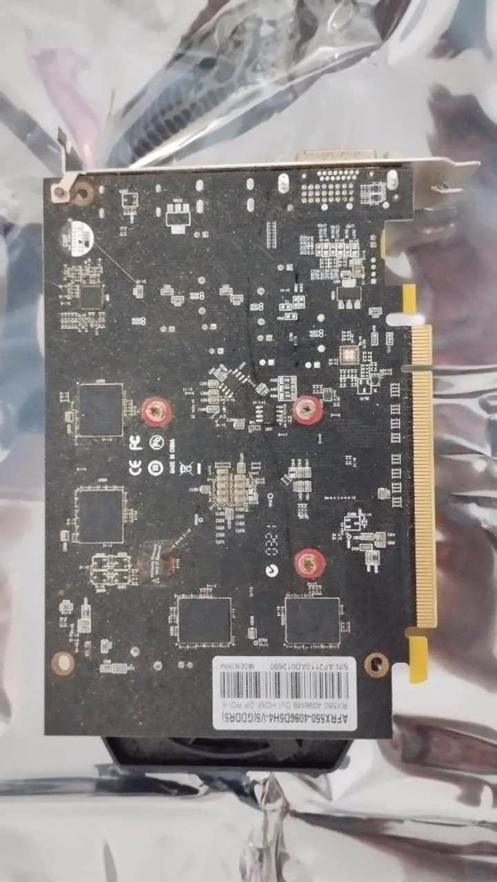 Placa de Vídeo Afox RX550 4GB GDDR5