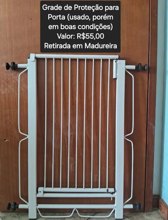 Portão de segurança para bebês e crianças 