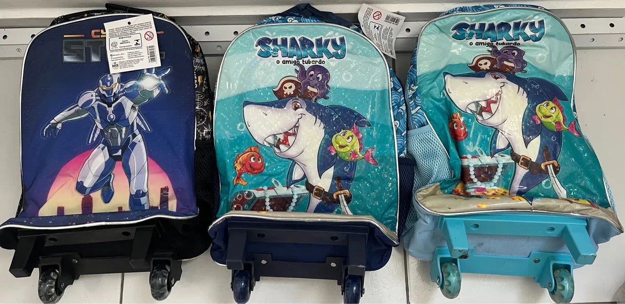 Mochila de Rodinhas Meninas e Meninos  - Foto 4
