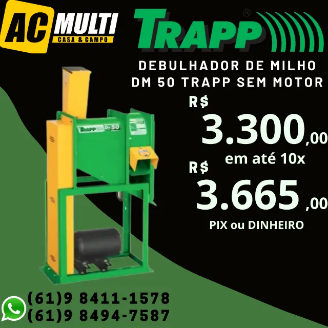 Debulhador de Milho DM 50 Trapp sem motor