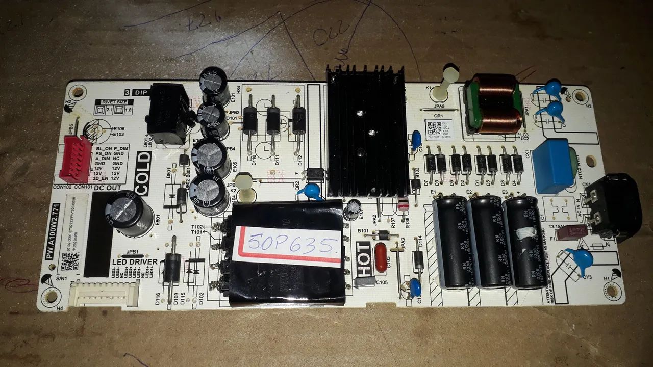 Placa Fonte TV 50P635