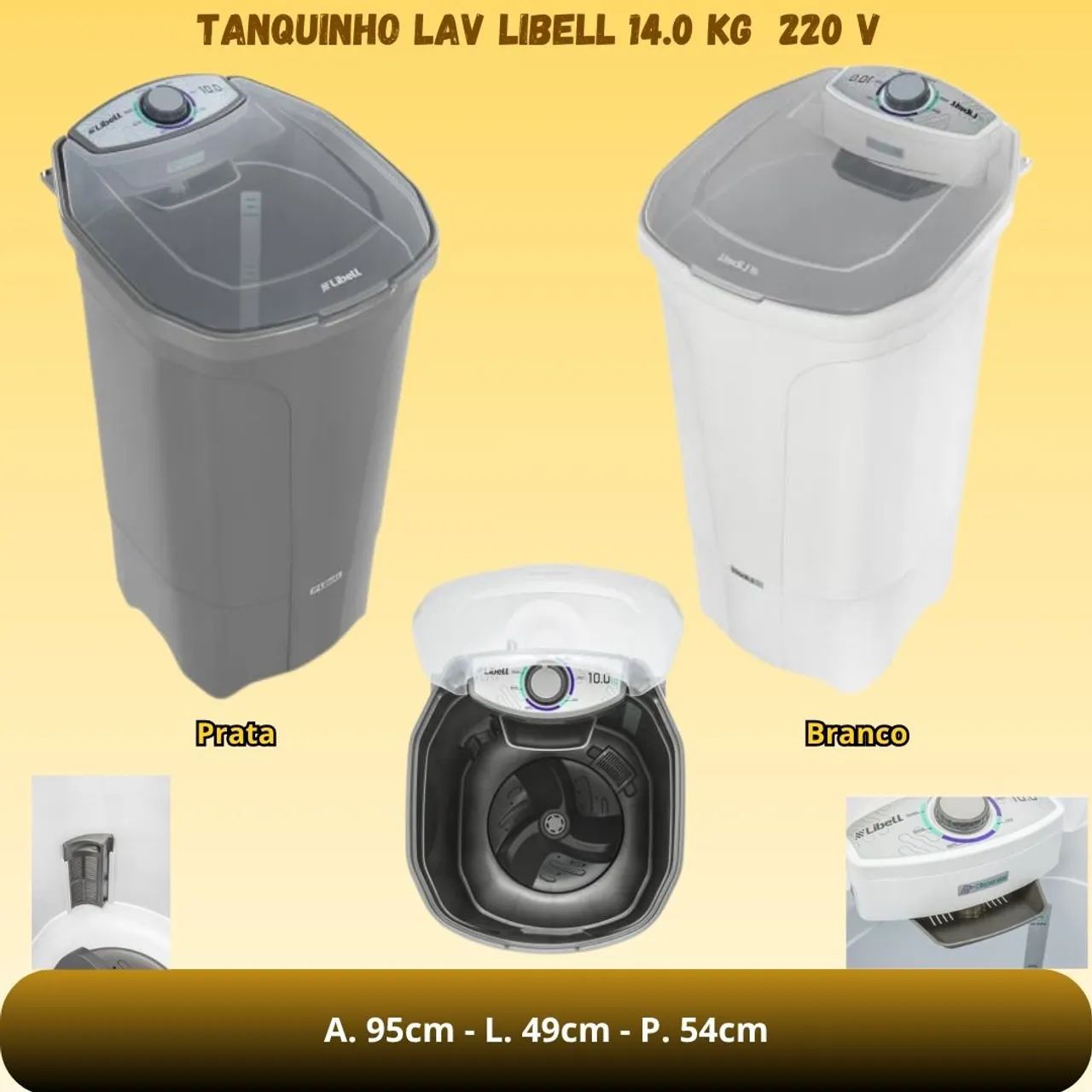 Tanquinho 14kg - Libell 