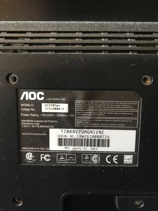 Monitor AOC 21 polegadas - Foto 2