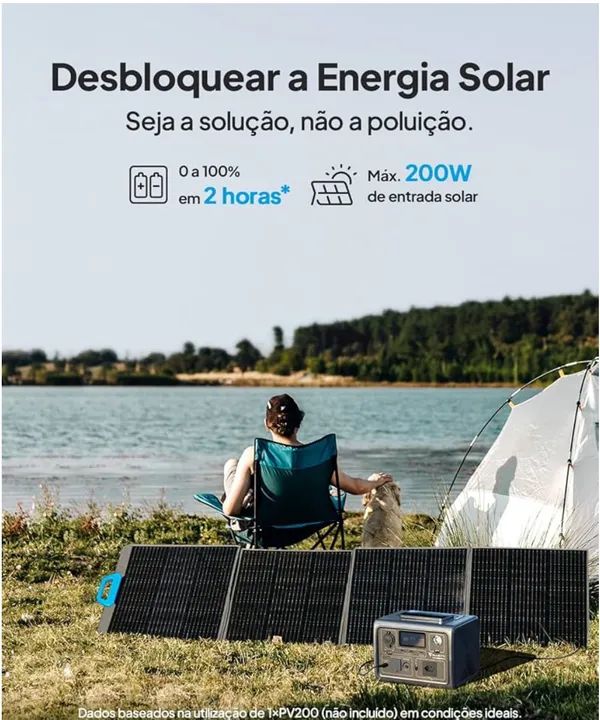 Gerador Portátil Bluetti EB3A 268Wh - Novo - Foto 6