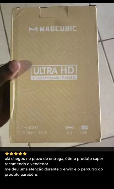 Receba Hoje!!! Projetor Magcubic HY320 Mini Novo - Foto 6
