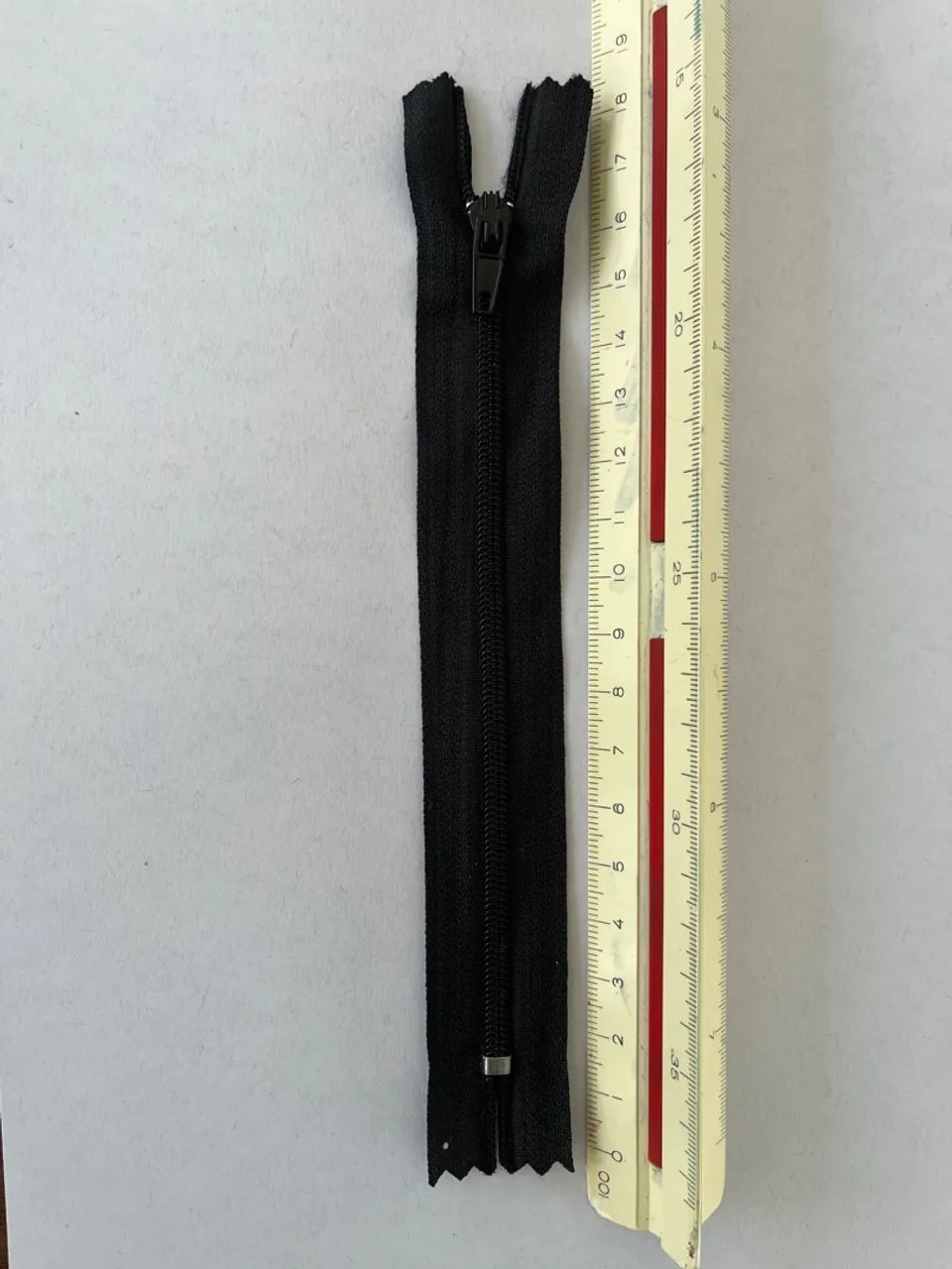 50 Zíperes 15cm Nylon Preto - Foto 2