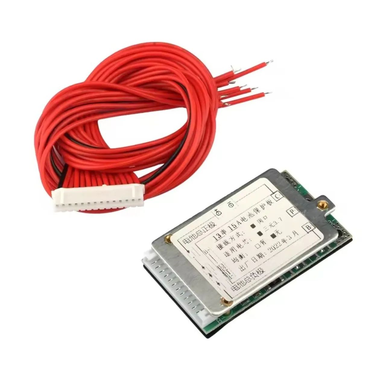Placa BMS 13S 48V 15A Li-Ion Lithium 18650 Bateria Carga e Proteção - Foto 3