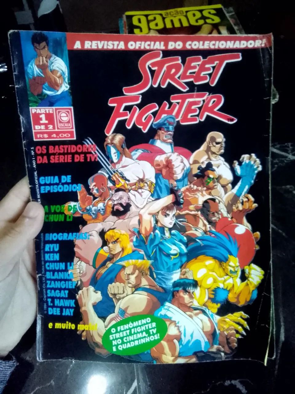 Lote coleçao de 6 revistas vídeo game e cinema antigas.
