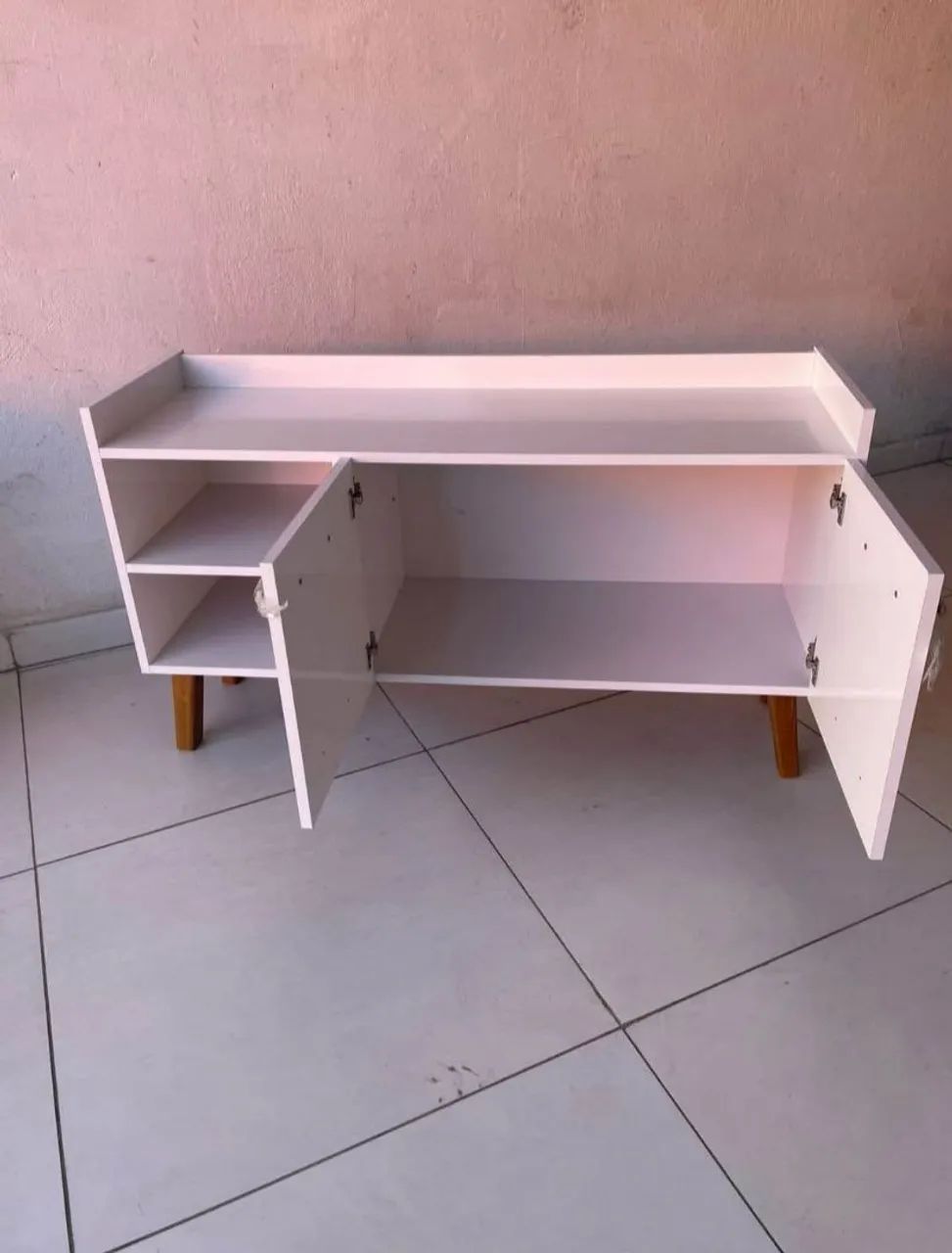 Rack no mdf 12mm com 1,08 de largura e 68 de altura  - Foto 4