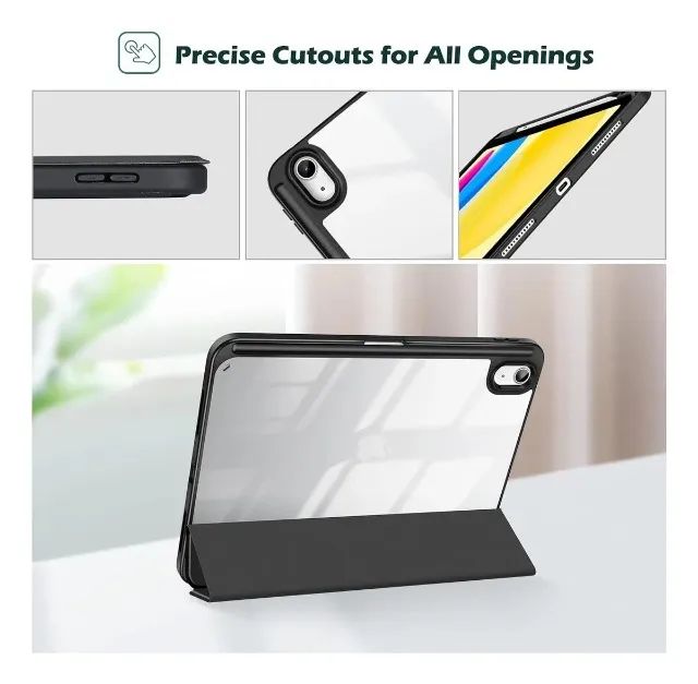 Capa Book Cover Com Slot P/ Caneta Para Ipad 10 Ipad 11 A16 - Foto 2