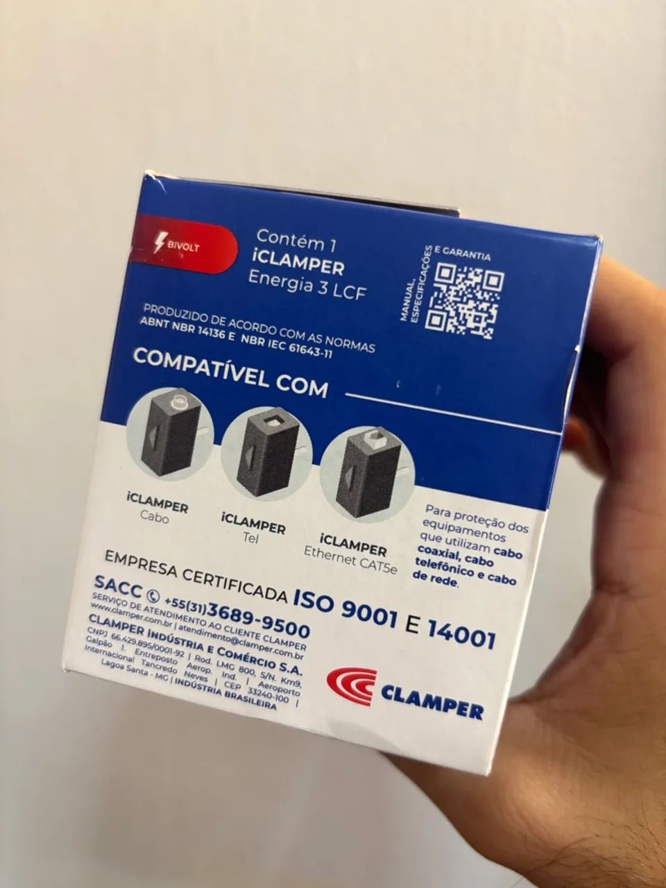 Extensor de Tomada iCLAMPER Energia 3 - Foto 4