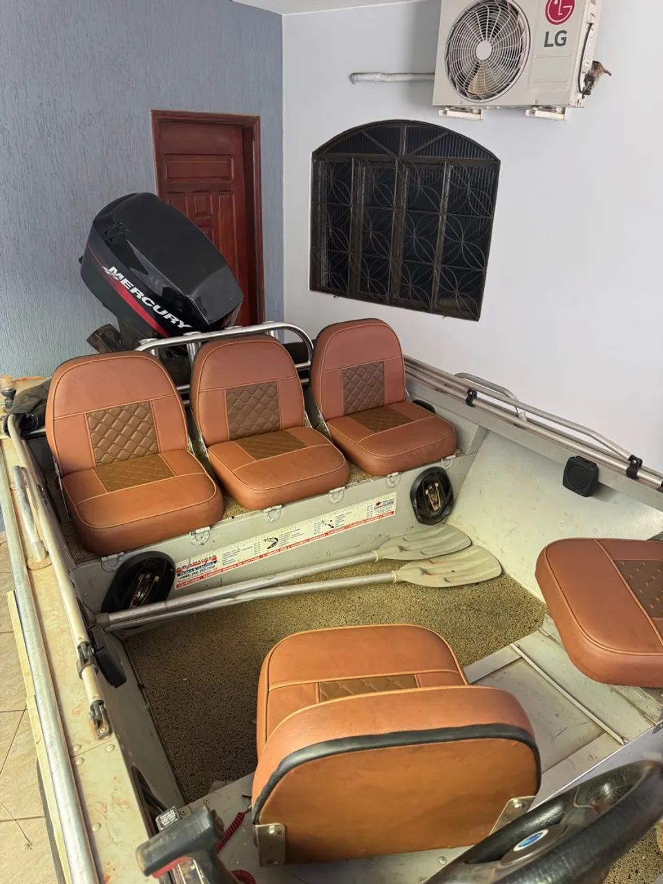 Lancha metalglass mercury 50hp 4 tempos - Foto 7