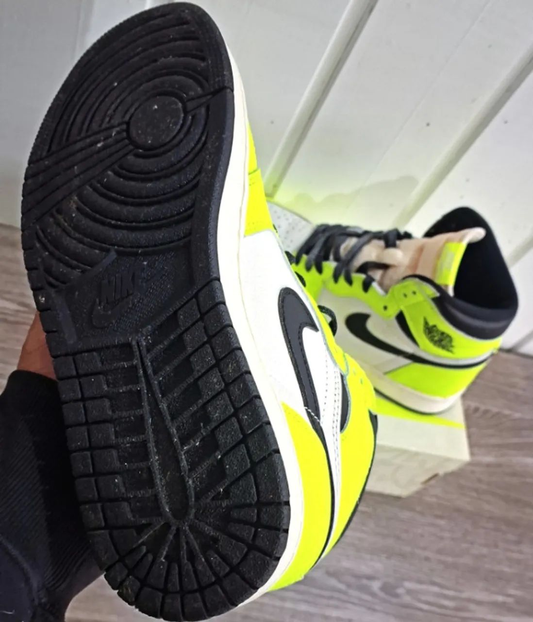 Tenis Nike Air Jordan 1 Visionaire Volt Dswt tam 40 Raro - Foto 3