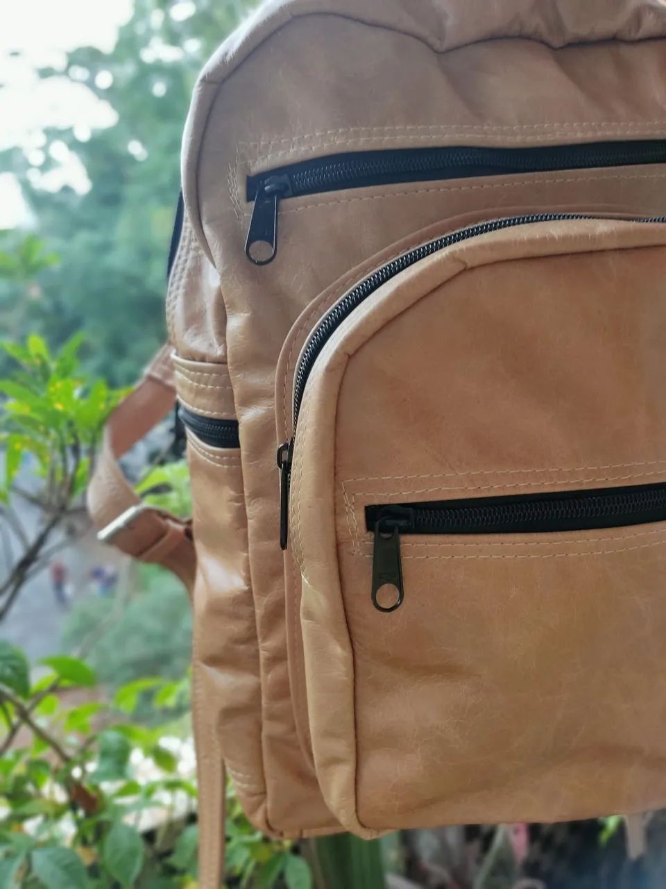 Mochila COURO Legítimo NOVA M - Foto 2