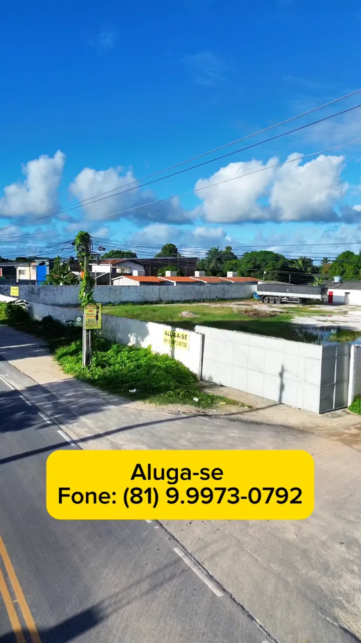 Terreno Murado para Aluguel - 3.623 m² - Igarassu/PE