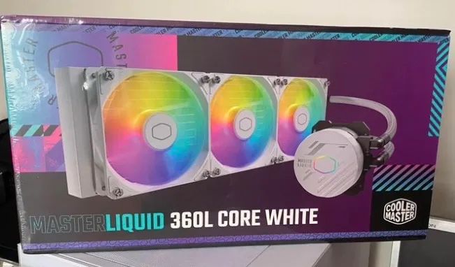 Watercooler 360mm Cooler Master ARGB White,  - Foto 3